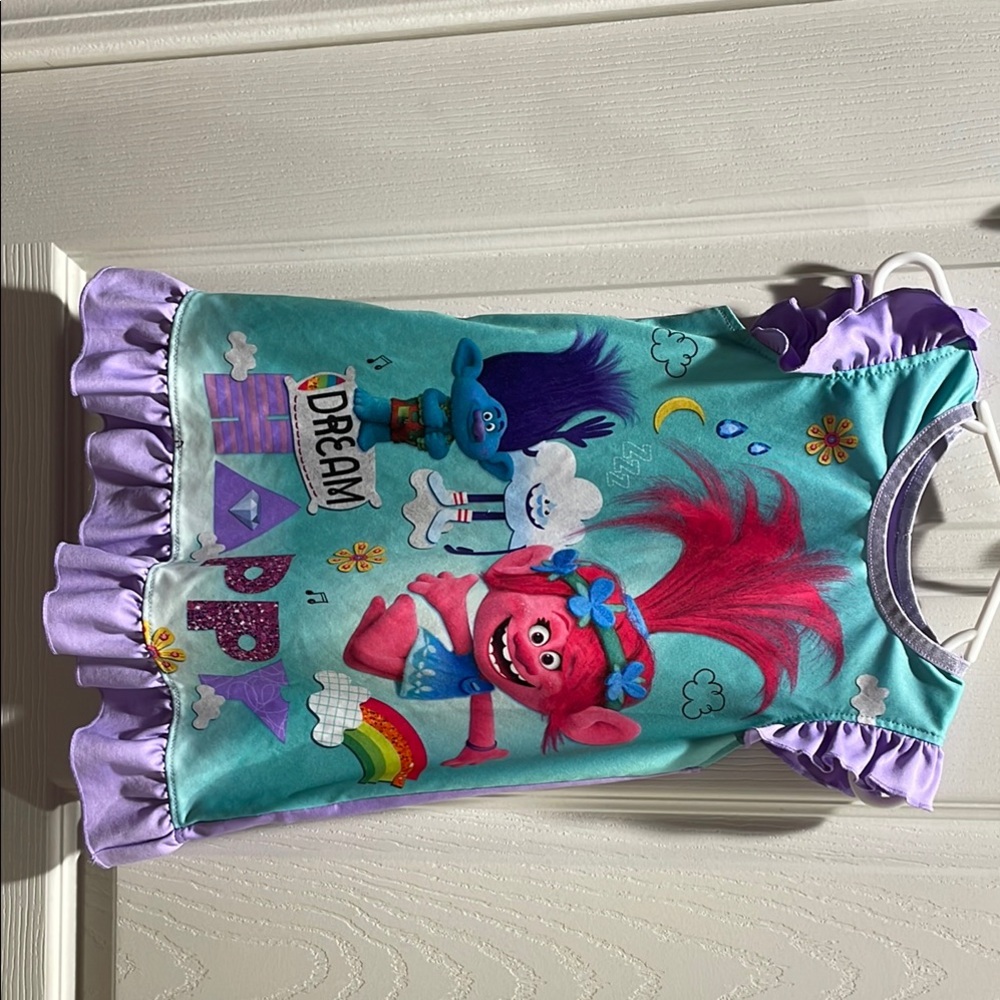 DreamWorks Trolls Kids Pajamas - Turquoise and Purple